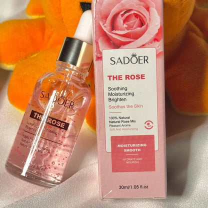 Esencia Facial Hidratante 100% Natural con Extracto de Rosa - 30 ml